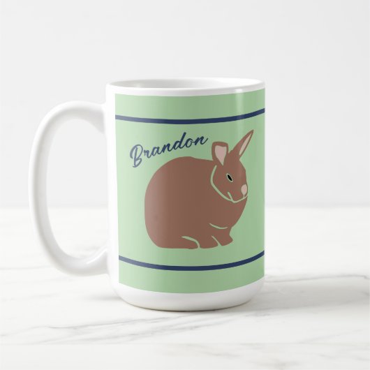 Personalisiertes Bunny Rabbit Kaffeetasse (Links)