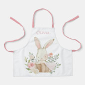 Personalisiertes Bunny Rabbit Pink Schürze (Vorderseite)
