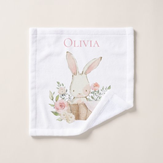 Personalisiertes Bunny Rabbit Waschlappen (Waschlappen)