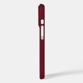 Personalisiertes burgunderrotes initiales iPhone / Case-Mate iPhone Hülle (Rückseite / Links)