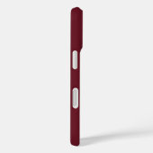Personalisiertes burgunderrotes initiales iPhone / Case-Mate iPhone Hülle (Rückseite / Rechts)