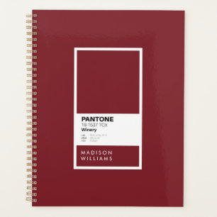 Personalisiertes Burgundy-Wine-Notebook   Individu Planer