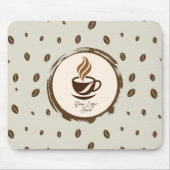 Personalisiertes Büro | Coffee Shop Branding Mousepad (Vorne)
