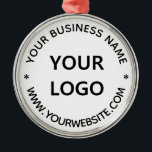 Personalisiertes Büro für das benutzerdefinierte U Ornament Aus Metall<br><div class="desc">Briefmarke für kundenspezifische Firmenlogos - Personalisierte Website - Berufliches Geschenk für die Textwerbung - Logo hinzufügen - Bild / Name - Firma / Website - Informationen - Umformatieren und verschieben oder entfernen und hinzufügen / Text mit Anpassungstool. Wählen Sie / Ihre Farbe hinzufügen !</div>