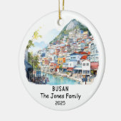 Personalisiertes Busan-Ornament, Südkorea Keramik Ornament (Links)
