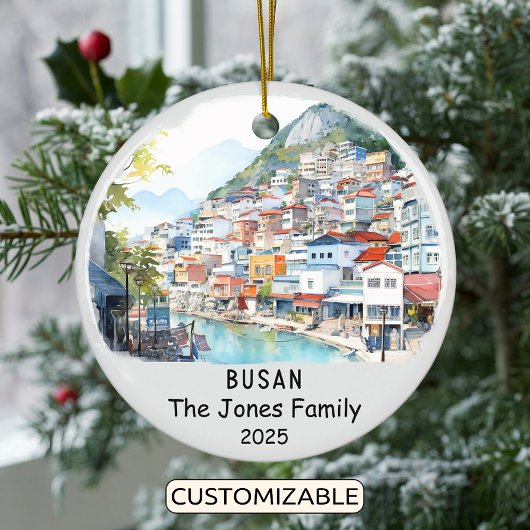 Personalisiertes Busan-Ornament, Südkorea Keramik Ornament