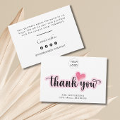 Personalisiertes Business Dankeschön Dankeskarte