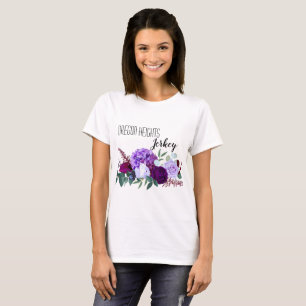 Personalisiertes Business-T-Shirt Lavendel-Hibisku T-Shirt