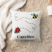 Personalisiertes Busy Bumblebee & Ladybird-Muster Kissen (Decke)