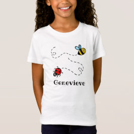 Personalisiertes Busy Bumblebee & Ladybird-Muster T-Shirt