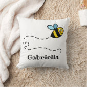 Personalisiertes Busy Bumblebee Muster Kissen (Decke)