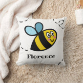 Personalisiertes Busy Bumblebee Muster Kissen (Decke)