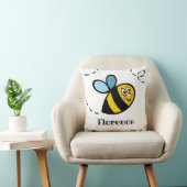 Personalisiertes Busy Bumblebee Muster Kissen (Stuhl )
