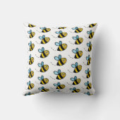 Personalisiertes Busy Bumblebee Muster Kissen (Rückseite)