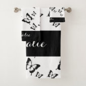 Personalisiertes Butterfly-Handtuch-Set Badhandtuch Set (Insitu)