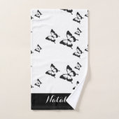 Personalisiertes Butterfly-Handtuch-Set Badhandtuch Set (Handtuch)