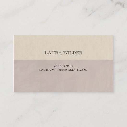 Personalisiertes Butterfly-Illustrations-Logo Visitenkarte (Rückseite)