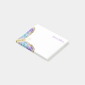 Personalisiertes Butterfly-Notizblock Post-it Klebezettel (angewinkelt)
