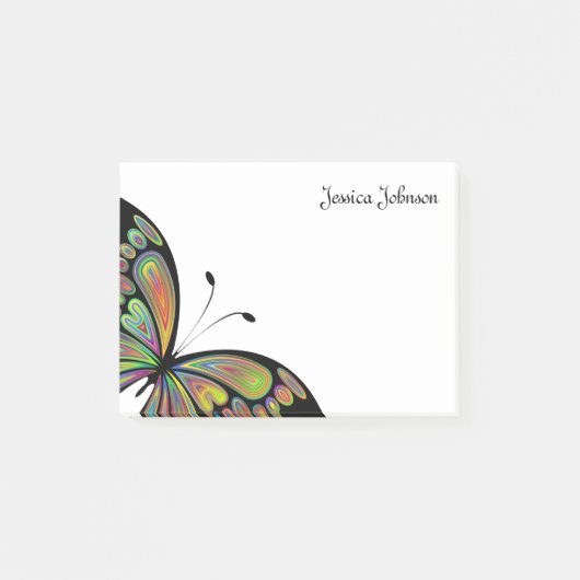 Personalisiertes Butterfly-Notizblock Post-it Klebezettel (Vorderseite)