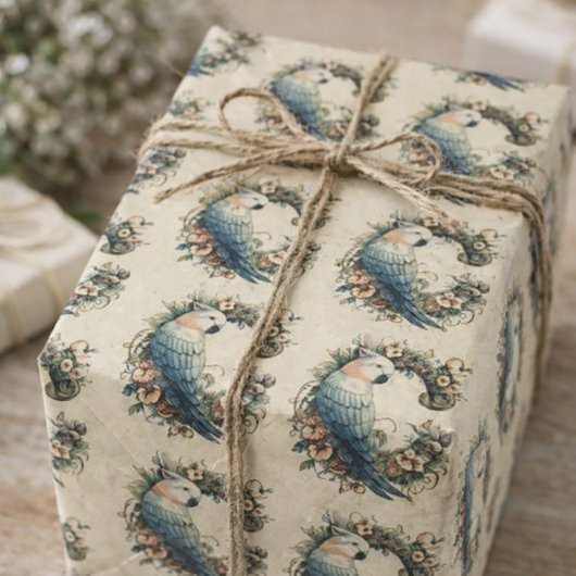 Personalisiertes "C"-Cockatoo-Abpackpapier Geschenkpapier