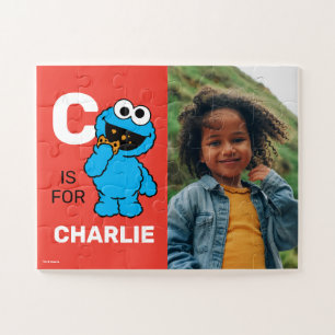 Personalisiertes C steht für Cookie Monster - Foto Puzzle