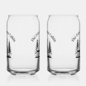 Personalisiertes Cabin Can Glass Trinkbehälter Set Dosenglas (Links)