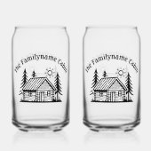 Personalisiertes Cabin Can Glass Trinkbehälter Set Dosenglas (Rückseite)