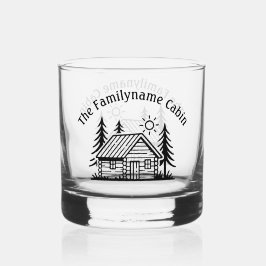 Personalisiertes Cabin Rocks Glass Trinkbehälter S Whiskyglas