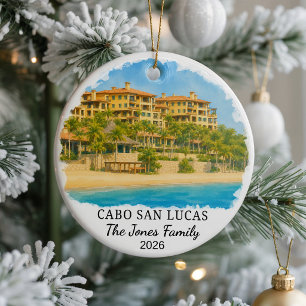 Personalisiertes Cabo San Lucas-Keramik-Ornament,  Keramik Ornament