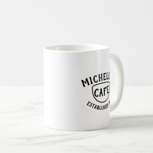 Personalisiertes Café Kaffeetasse (VorderseiteRechts)