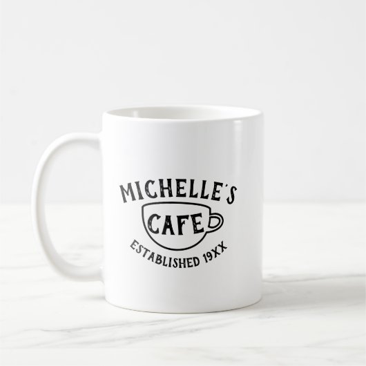 Personalisiertes Café Kaffeetasse (Links)