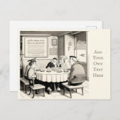 Personalisiertes Café Postcard Postkarte (Vorne/Hinten)