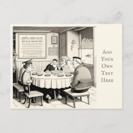 Personalisiertes Café Postcard Postkarte