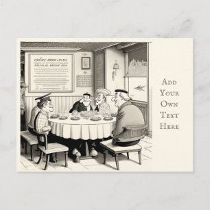 Personalisiertes Café Postcard Postkarte