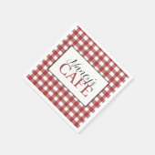 Personalisiertes Café Serviette (Ecke)