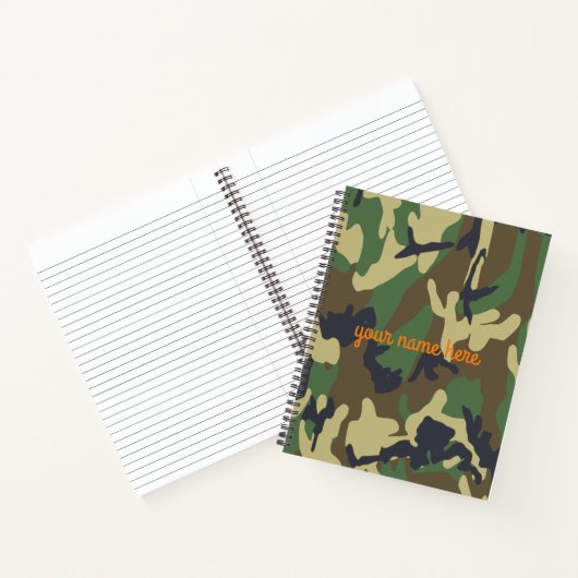 Personalisiertes Camouflage-Notebook Notizblock (Innenseite)