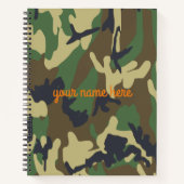 Personalisiertes Camouflage-Notebook Notizblock (Vorderseite)