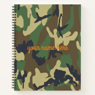 Personalisiertes Camouflage-Notebook Notizblock