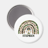 Personalisiertes Camouflage-Regenbogendesign Magnet (Vorderseite/Rückseite)