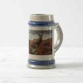 Personalisiertes Campbell-Clan-Abzeichen & Hirsch Bierglas (VorderseiteRechts)