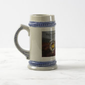 Personalisiertes Campbell-Clan-Abzeichen & Hirsch Bierglas (Links)