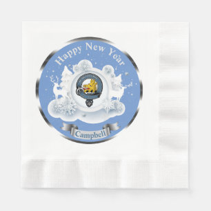 Personalisiertes Campbell-Clan-Abzeichen Winter Serviette