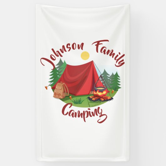 Personalisiertes Camping Banner (Vertikal)