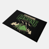 Personalisiertes Camping Familiencampingabenteuer Fußmatte (Schrägansicht)