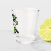 Personalisiertes Camping Familiencampingabenteuer Schnapsglas (Rechts)