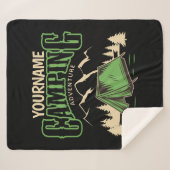 Personalisiertes Camping Familiencampingabenteuer Sherpadecke (Vorderseite (Horizontal))