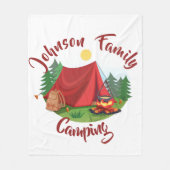 Personalisiertes Camping  Fleecedecke (Vorderseite)