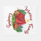 Personalisiertes Camping  Fleecedecke (Vorderseite (Horizontal))