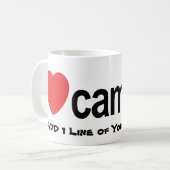 Personalisiertes Camping Kaffeetasse (Vorderseite Links)