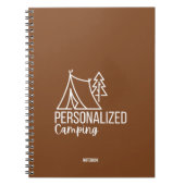 Personalisiertes Camping-Notebook Notizblock (Vorderseite)